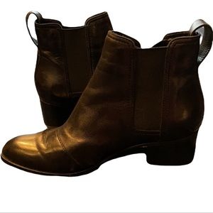 RAG & BONE Black leather “Walker” ankle boots size 37.5